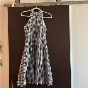1901 Black and white gingham midi dress | 6